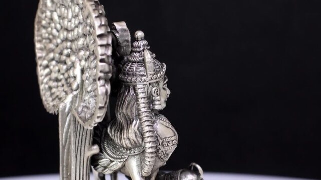 Kamadhenu Cow with Wings | Divine Wish-Fulfilling Cow in Hindu Mythology Symbolizing Prosperity, Abundance, Spiritual Upliftment, and Sacred Protection in Traditional Indian Religious Art