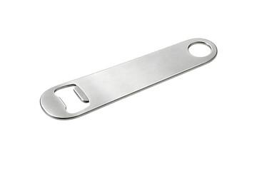 Stainless Steel Bottle Opener Isolated