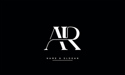 AR, RA, A, R Abstract Letters Logo Monogram