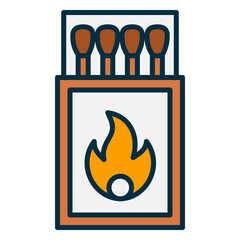Match icon for starting a fire