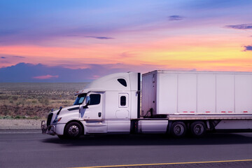 Truck on Highway, Trucking, transpiration