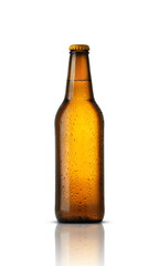 glass brown bottle of beer