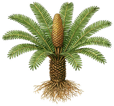 Dioon edule illustration art