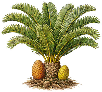 Dioon edule illustration art