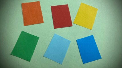 Colored sheet of note papers. Post notes set in multicolor isolated. realistic note papers. colored torn or ripped paper sheet. Scrapbook edge notebook tear, blank page split. pastel colored stick