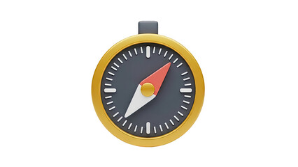 Compass icon on transparent background