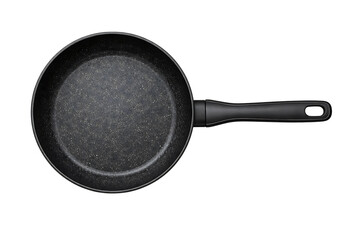 Nonstick Frying Pan Top View Isolated