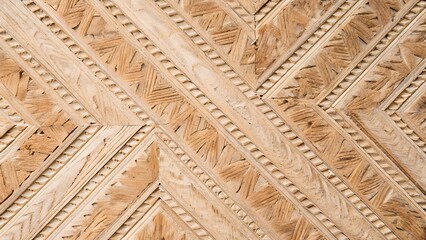 Light beige herringbone wood parquet texture background