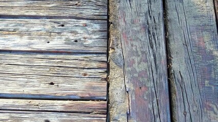 Weathered reclaimed wood plank texture background