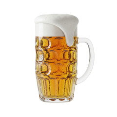 Full beer mug with foam