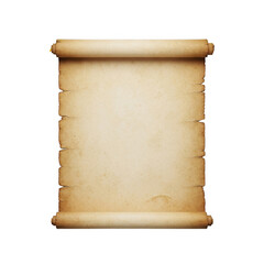 Blank scroll with aged parchment