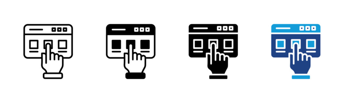 Select icon set multiple style collection