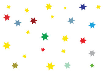 Fototapeta premium Seamless star pattern background with decorative stars and seasonal elements suitable for wallpaper and design