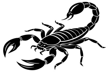 Scorpion Vector Art Illustration Isolated on White Background