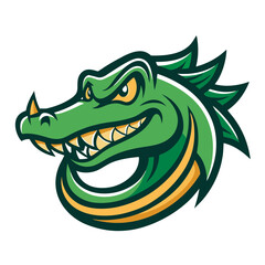 Simple Alligator Logo Modern Wildlife Vector Design