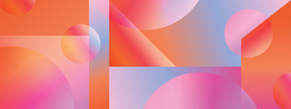 Modern Abstract Gradient Background with Soft Shapes and Color Blocks
