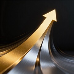 Abstract Financial Growth and Investment Concept Representing Profit, Stability and Future Success