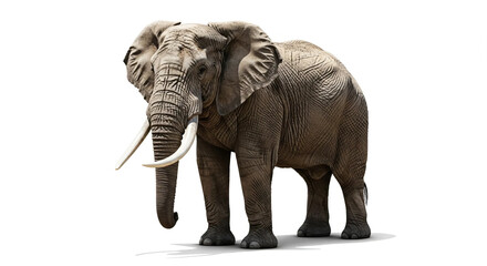 Fototapeta premium elephant isolated on white background