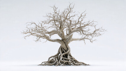 Bare Tree with Twisted Roots