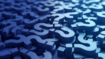 A profound collection of intertwined question marks, illustrating the intricate challenges of uncertainty and the urgent quest for meaningful answers