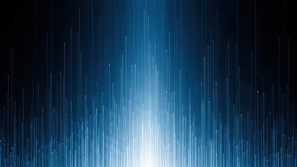 Stunning blue light trails radiating from bright center