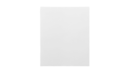 Square paper sheet PNG isolated on transparent background, blank memo note for message or reminder and office supply element