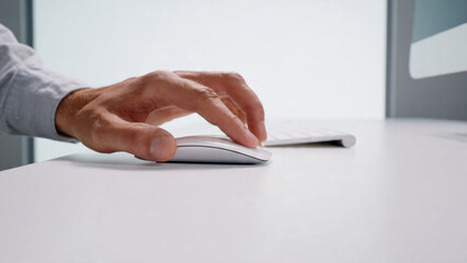 Hand using Computer Mouse