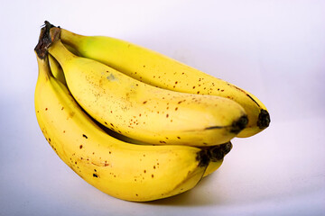 Isolated bananas with white background