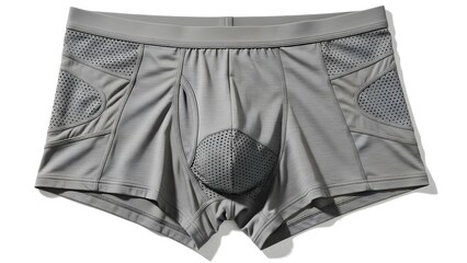 Ventilated athletic underwear product shot, airflow design visible on white background.