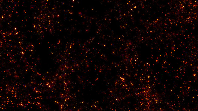 Floating embers sparks background PNG transparent. Opacity or screen mode usage for overlay