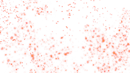 Floating embers sparks background PNG transparent. Opacity or screen mode usage for overlay
