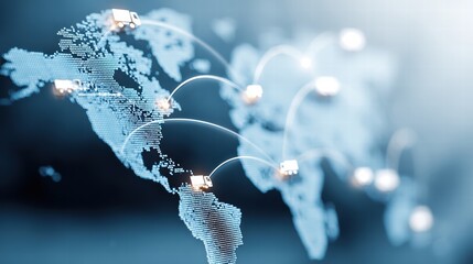 Smart delivery network with AI, automated parcels, digital logistics.