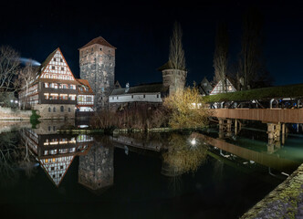 The Hangman's House and Bridge in Nuremberg (Germany)