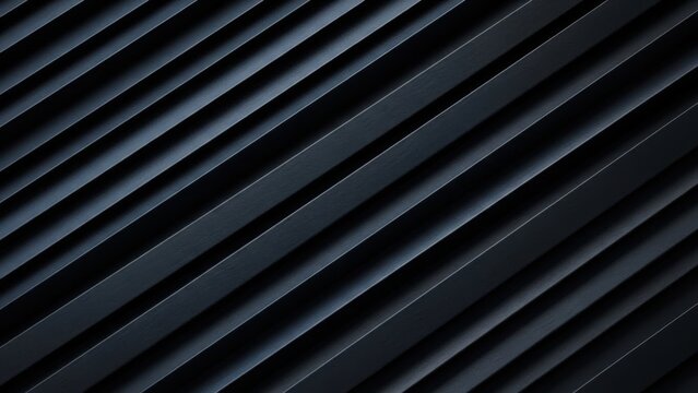 Striking dark abstract pattern with parallel diagonal ridges
