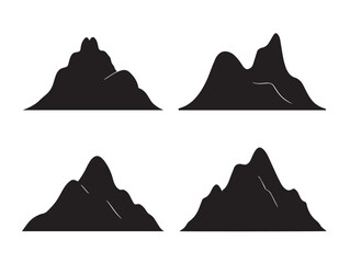 A stunning and picturesque collection of hill silhouette vectors for design
