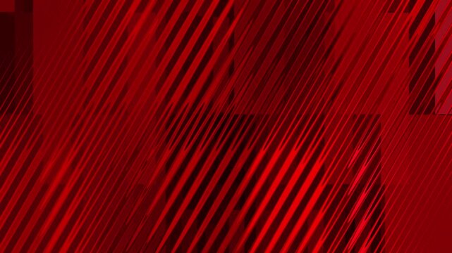 Abstract bright red background with dynamic diagonal wavy lines and geometric texture