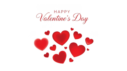 Celebrate valentine's day with hearts