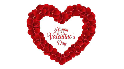 Heart-shaped valentine's day card