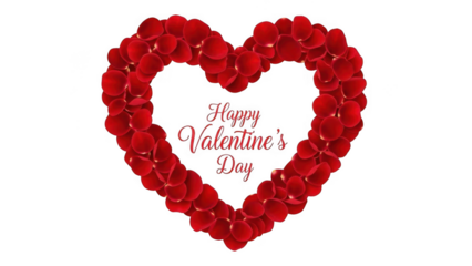 Heart-shaped valentine's day card