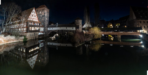 The Hangman's House and Bridge in Nuremberg (Germany)
