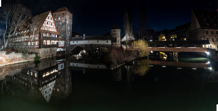 The Hangman's House and Bridge in Nuremberg (Germany)