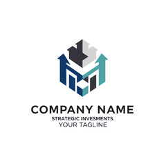 Fototapeta premium Corporate Logo Design Template with Arrows.