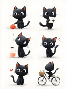 cat's stickers pack 
