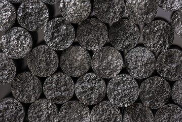 Carbon graphite granules, a raw material from the rare earth metals group for the modern technology industry