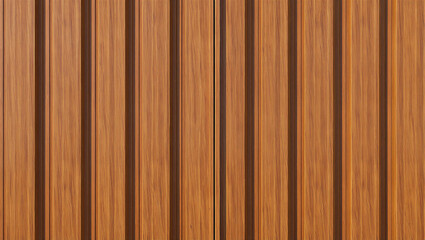 Close up of vertical wooden slats with natural grain and texture