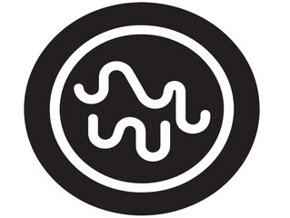 A simple and effective black exclamation error icon silhouette