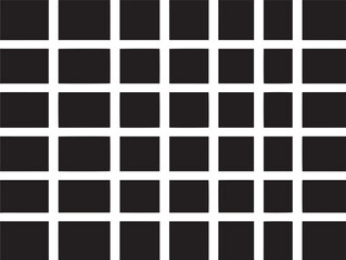 A simple and structured black square grid icon silhouette graphic