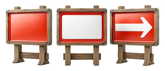 Instructional Guidance Objects with Clean Design for Directional Signage Usage