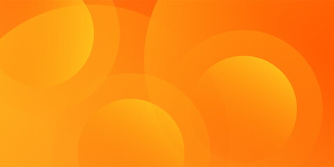 Abstract orange background with circles. Vector illustration