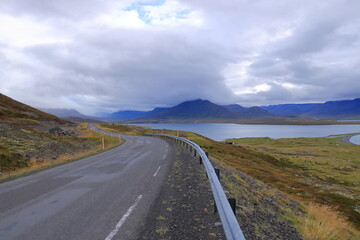 Naklejka premium landscape at the Skagafjordur, North Iceland
